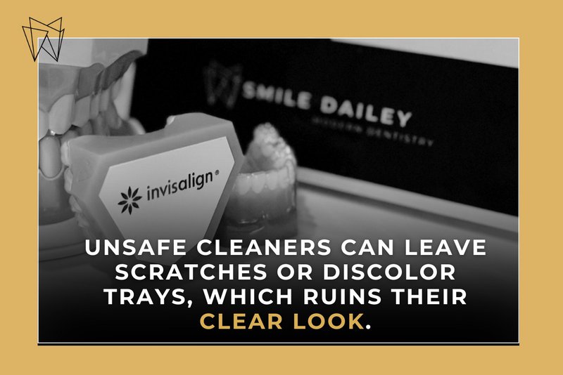 cleaning invisalign aligners