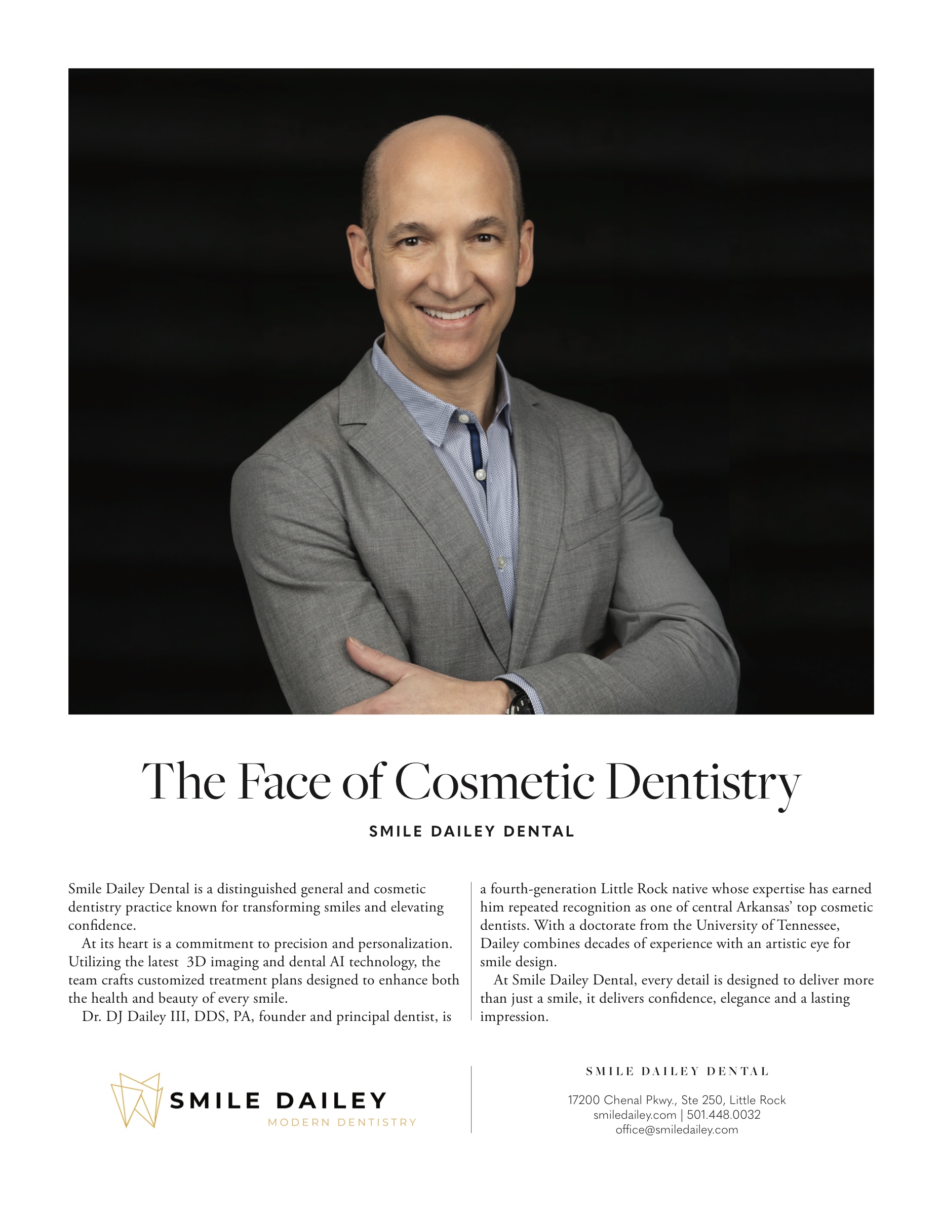 The Face of Cosmetic Dentistry - Smile Dailey Dental updated ad